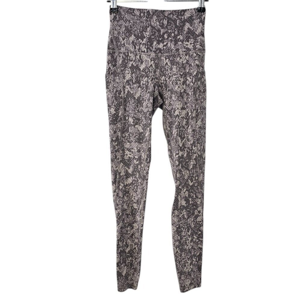 Lululemon Align High-Rise Pant with Pockets 28" Hideaway Camo Lunar Rock Size 4